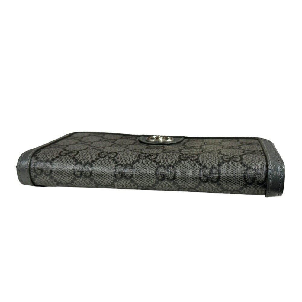 Gucci Zip Around Wallet Ophidia Long GG Supreme Canvas 706844 Men's GUCCI - Picture 3 of 5